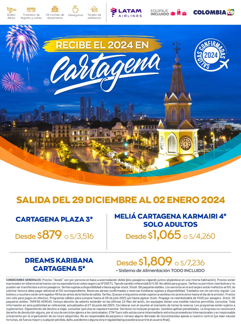 Ofertas Año Nuevo en Cartagena