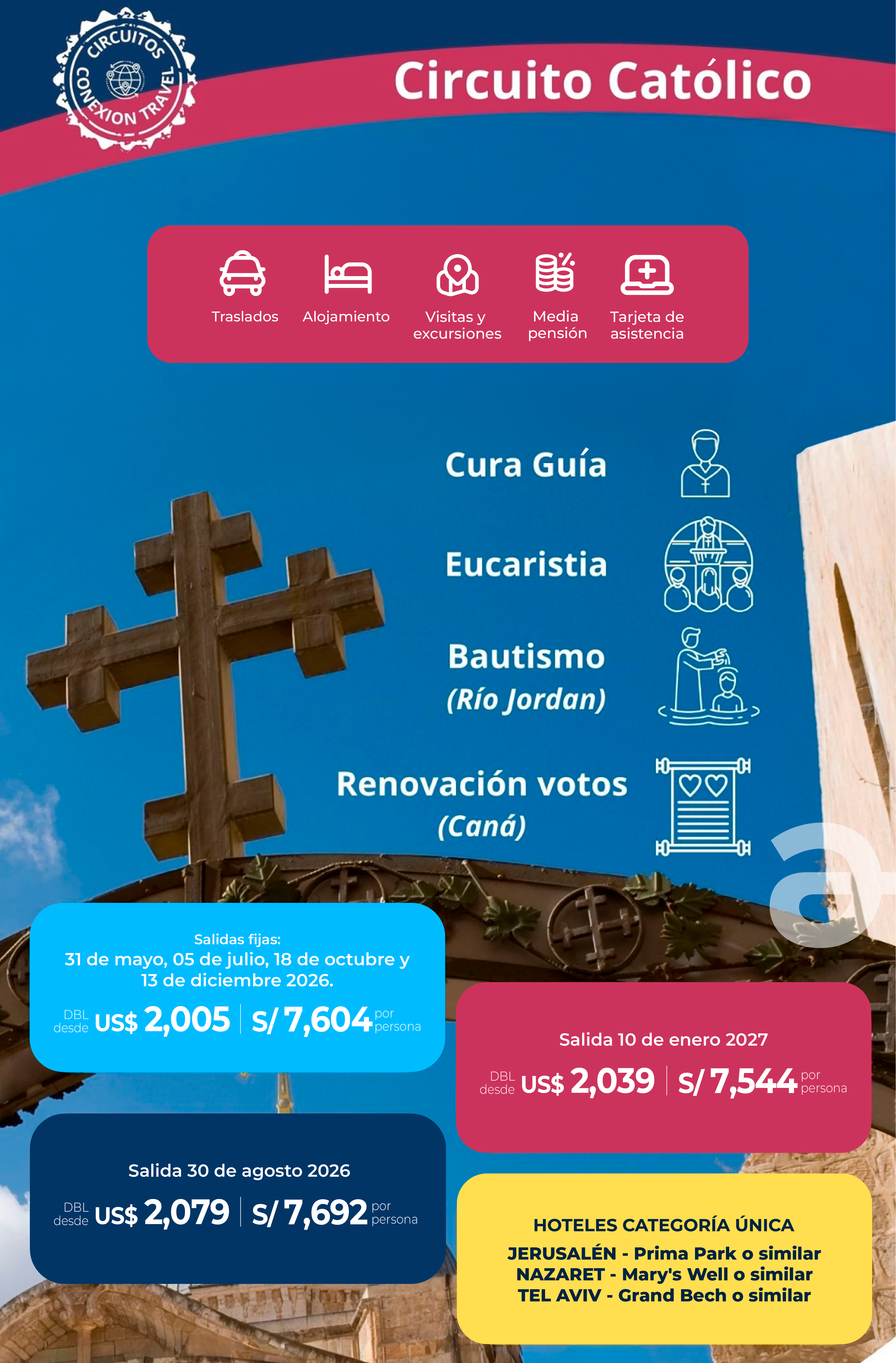 Tierra Santa en grupo