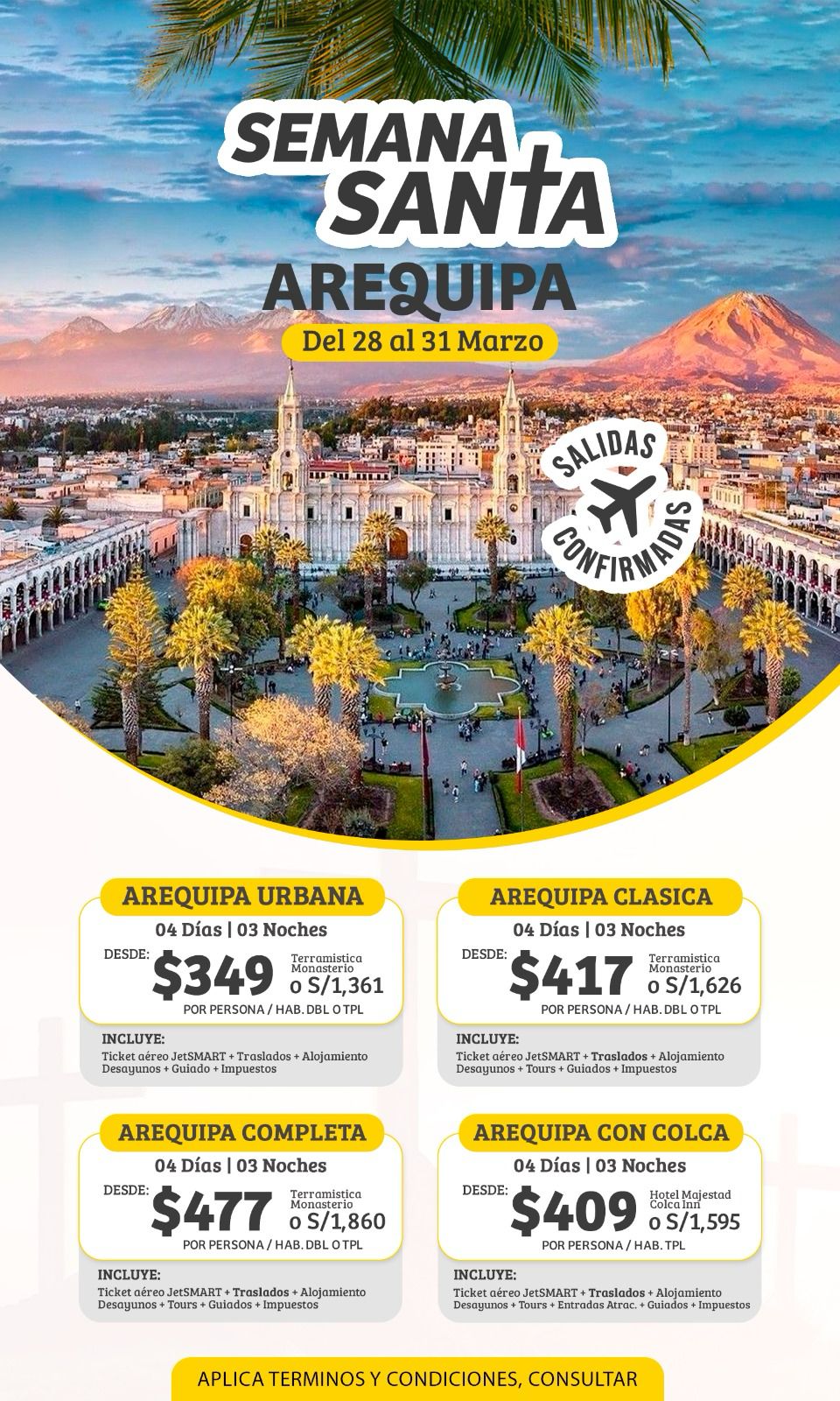 Recibe la semana santa en Arequipa