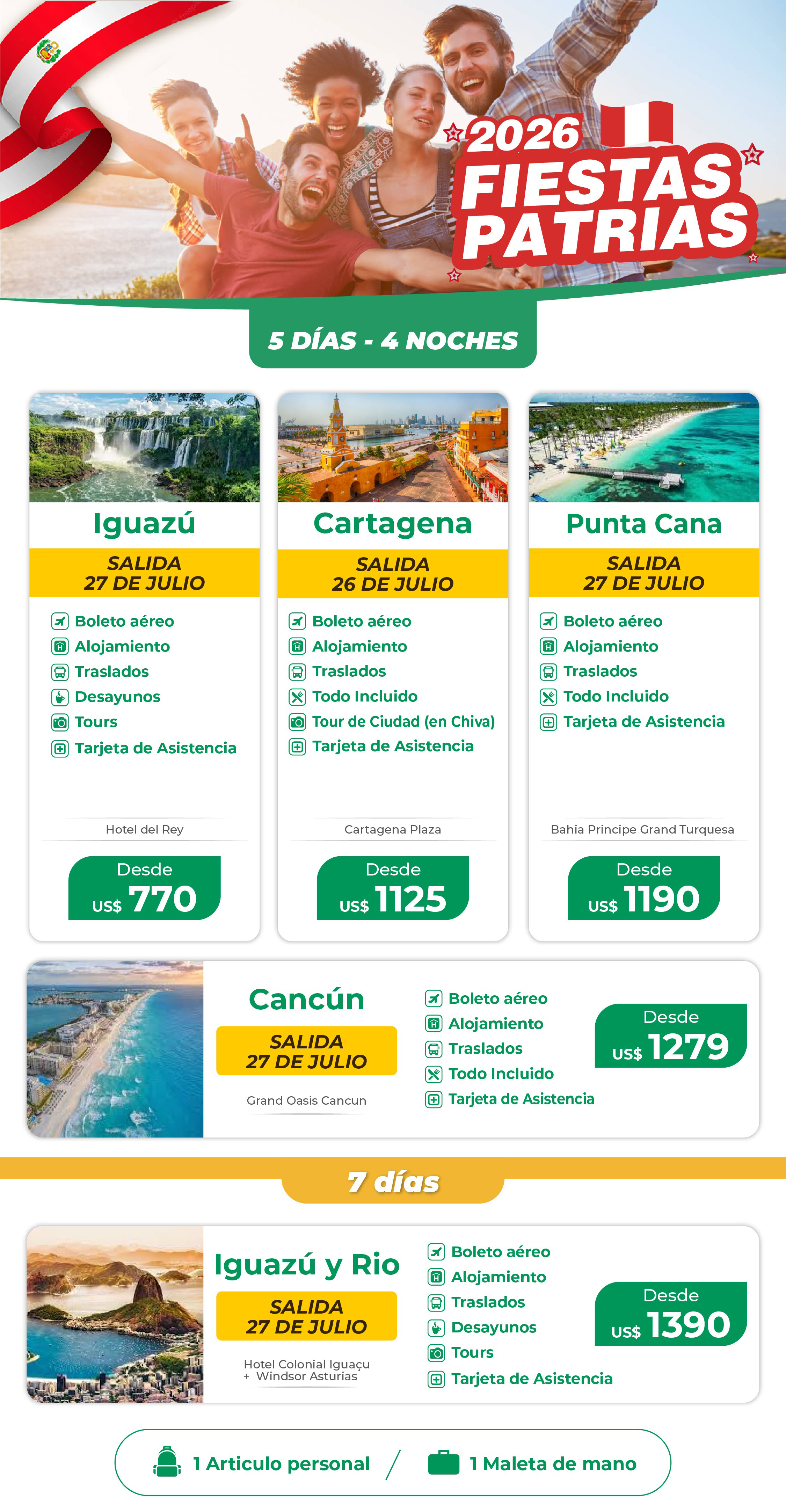 Viva la mejor fiestas Patrias en el Caribe