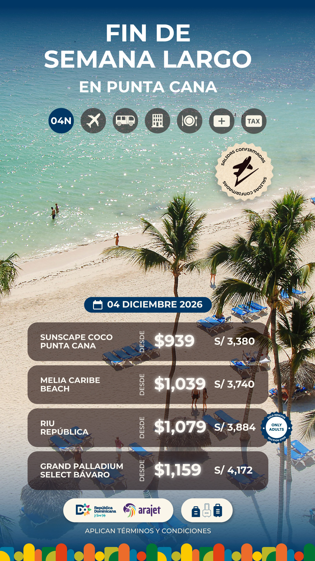 Fin de semana largo en Diciembre