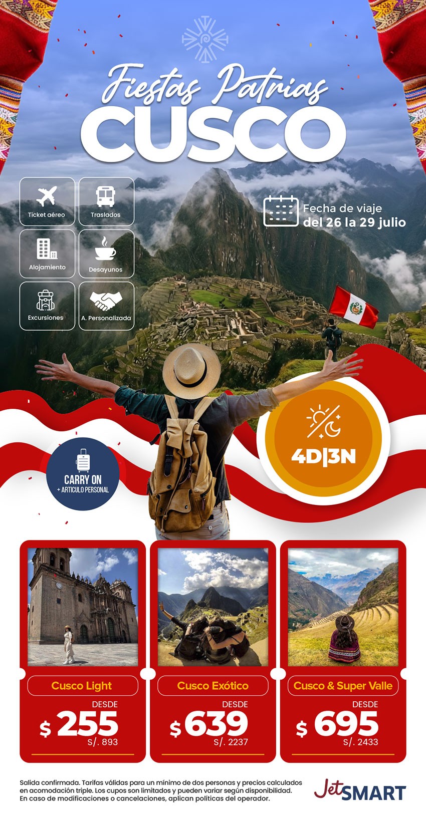 Vive las Fiestas Patrias viajando a Cusco