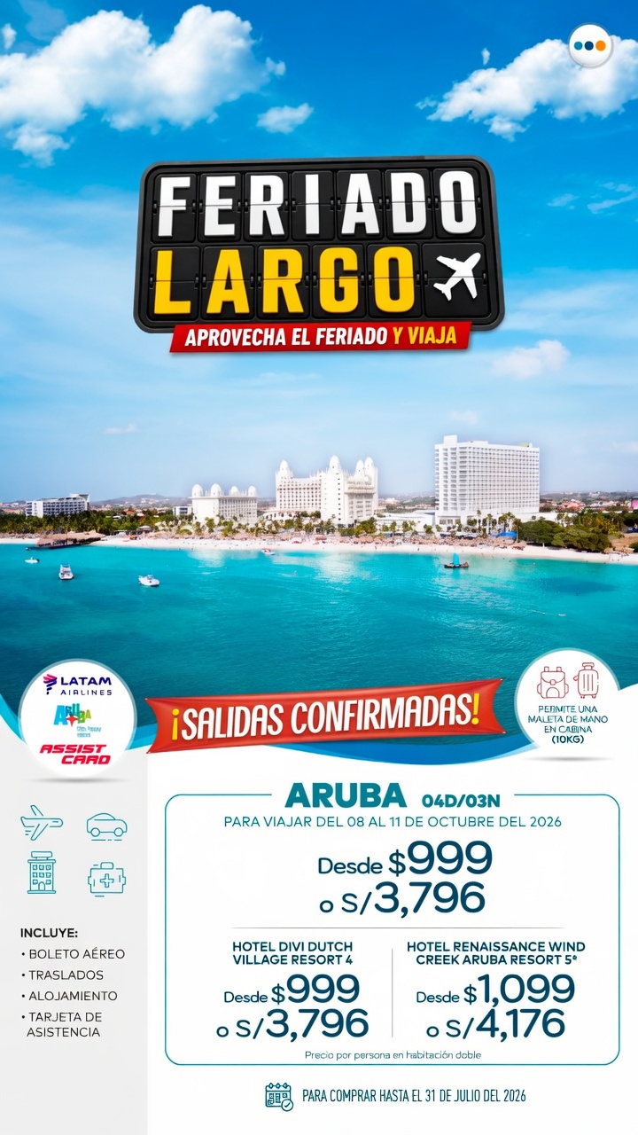 Feriado Largo en Aruba