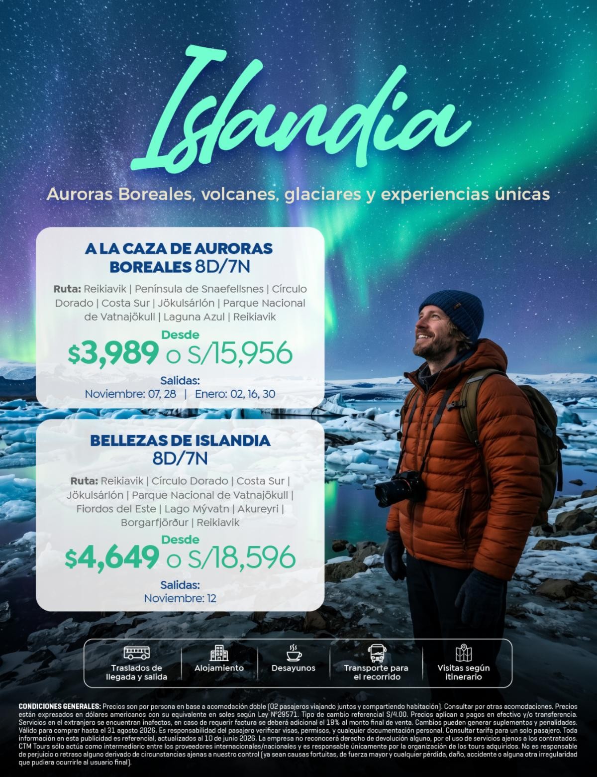 Paquetes a Islandia
