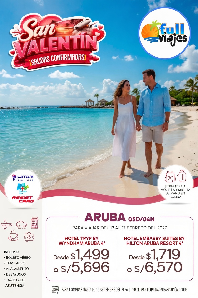 San Valentín en Aruba