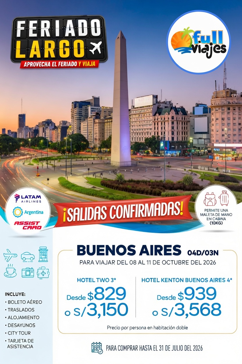 Feriado largo en Buenos Aires