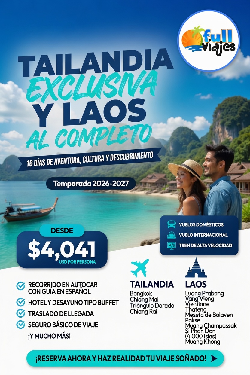 Tailandia exclusiva y Laos al completo