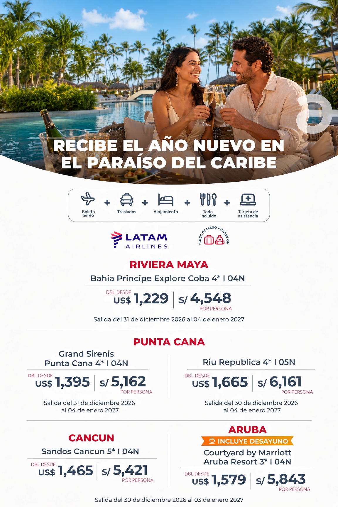 Paquetes Año Nuevo Internacionales 2027