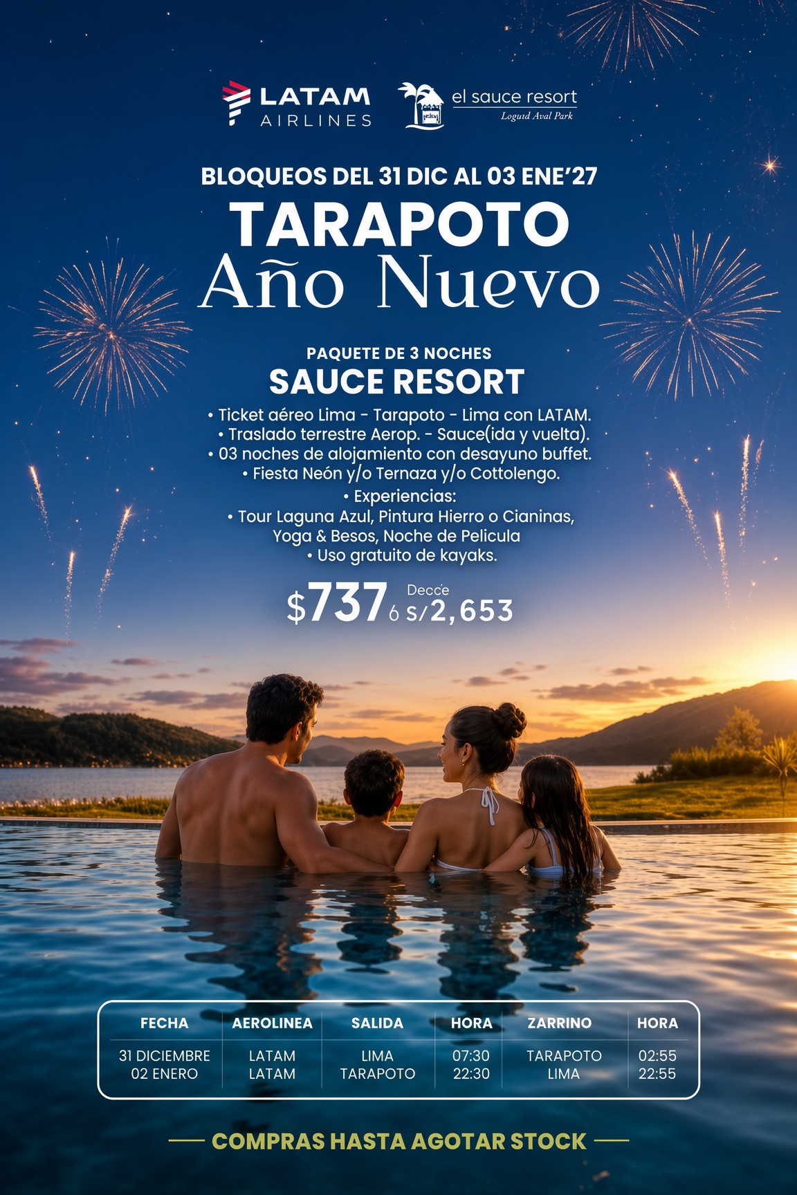 Tour año nuevo en Tarapoto