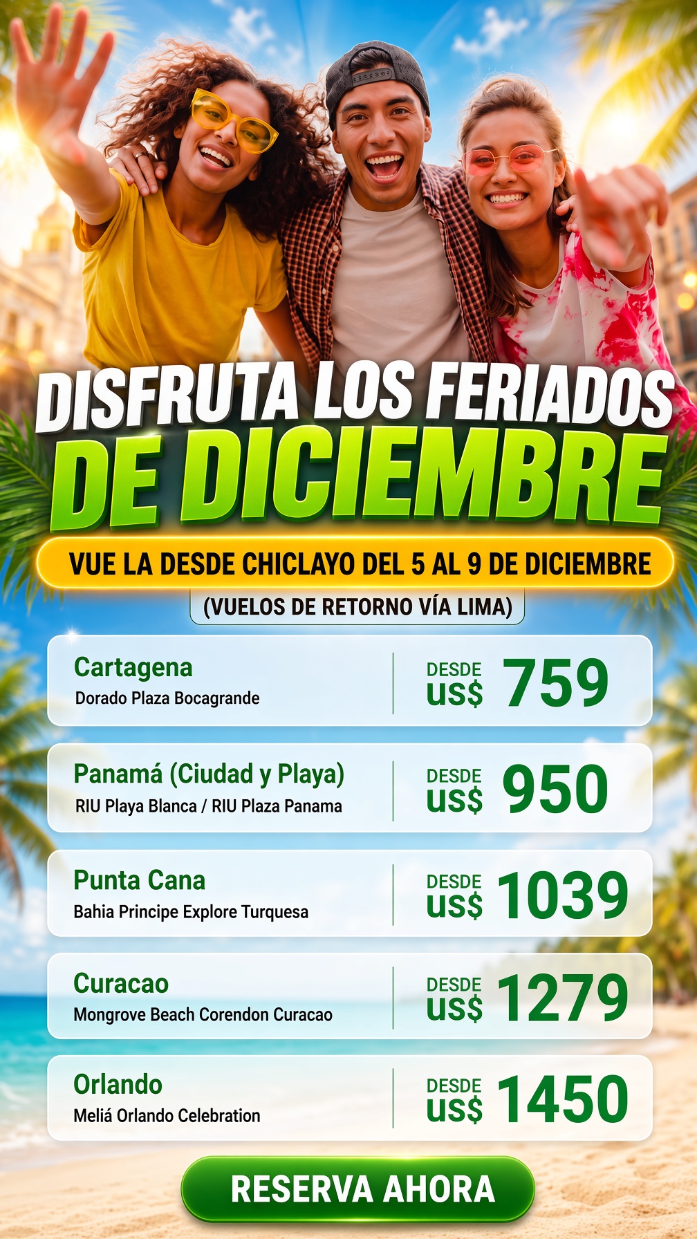 Paquetes para el proximo Feriado Largo