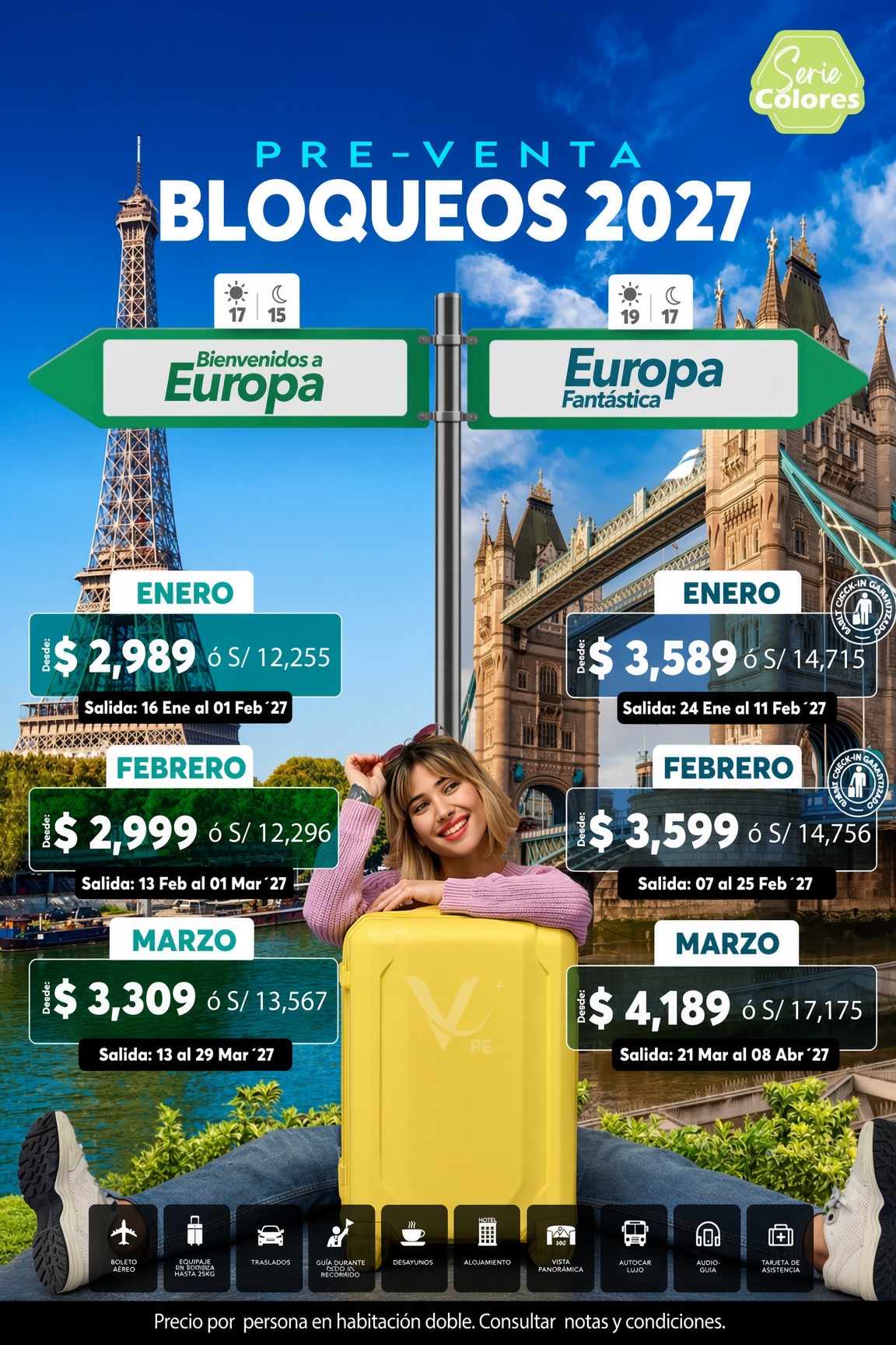 Preventa de Paquetes a Europa