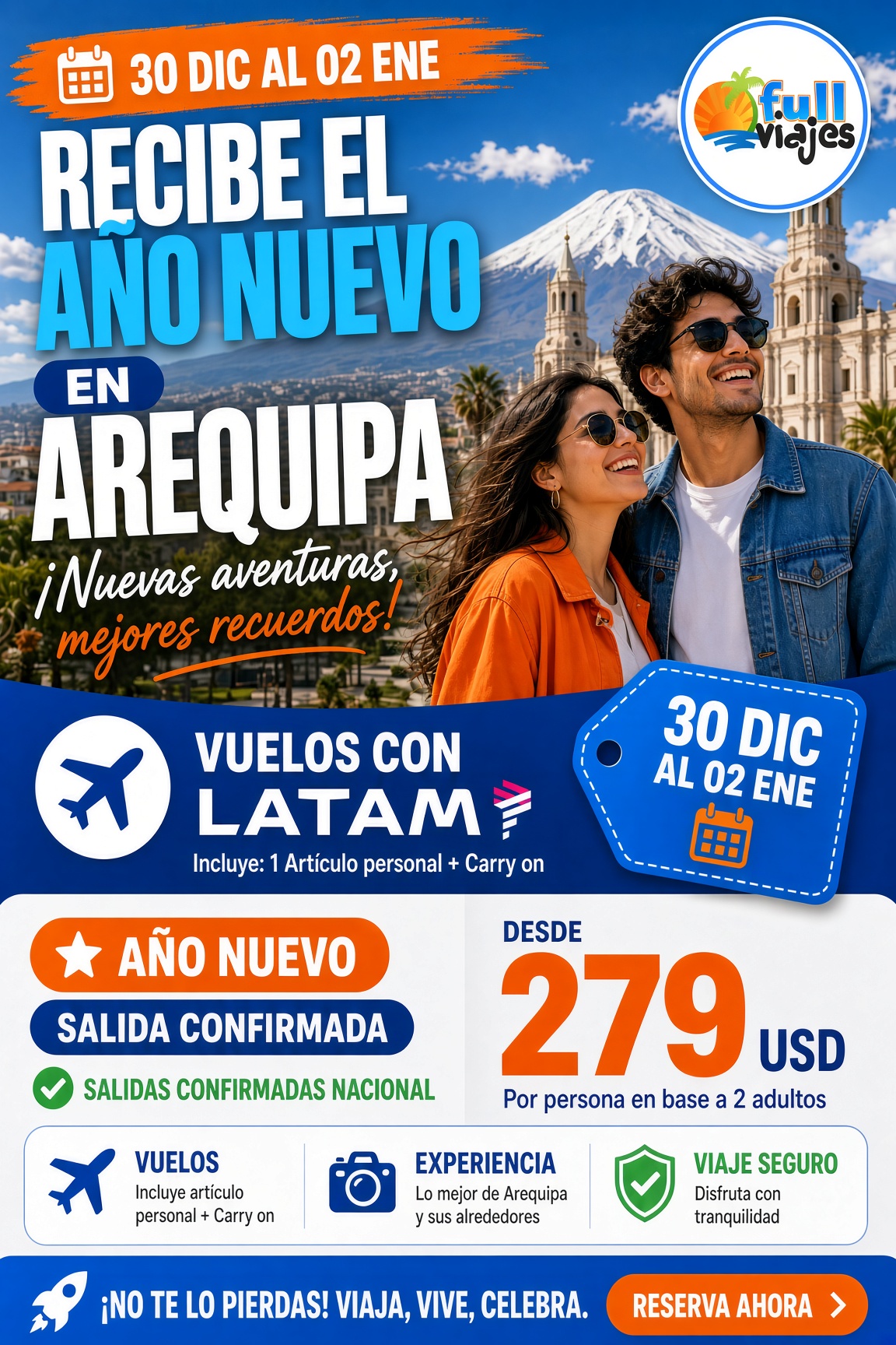 Año Nuevo 2027 en Arequipa