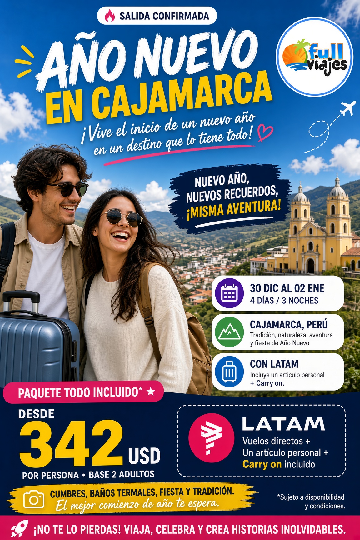 Año Nuevo 2027 en Cajamarca