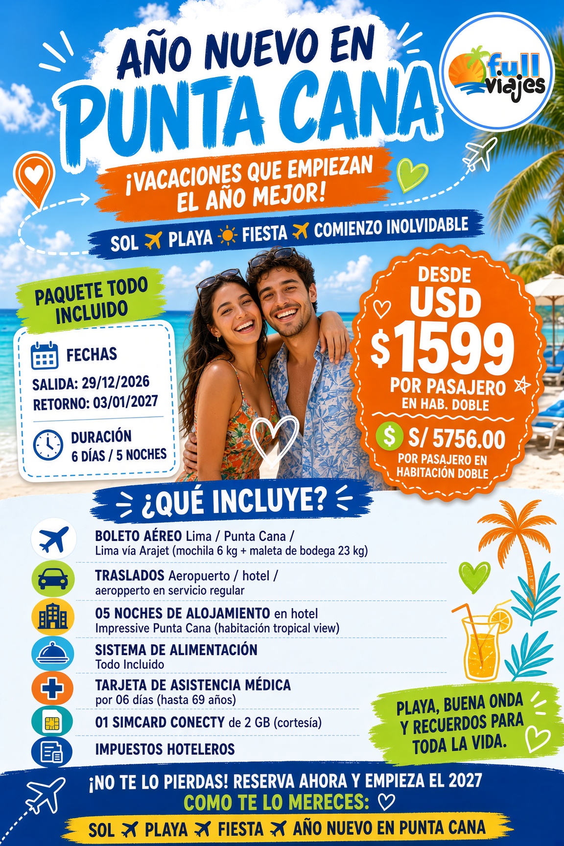 Año Nuevo 2027 en Punta Cana