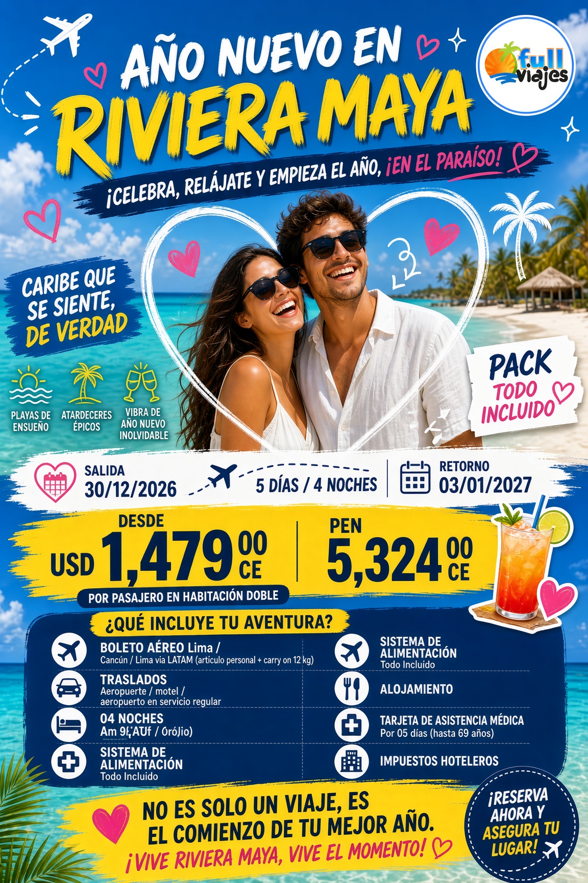 Año Nuevo 2027 en Riviera Maya