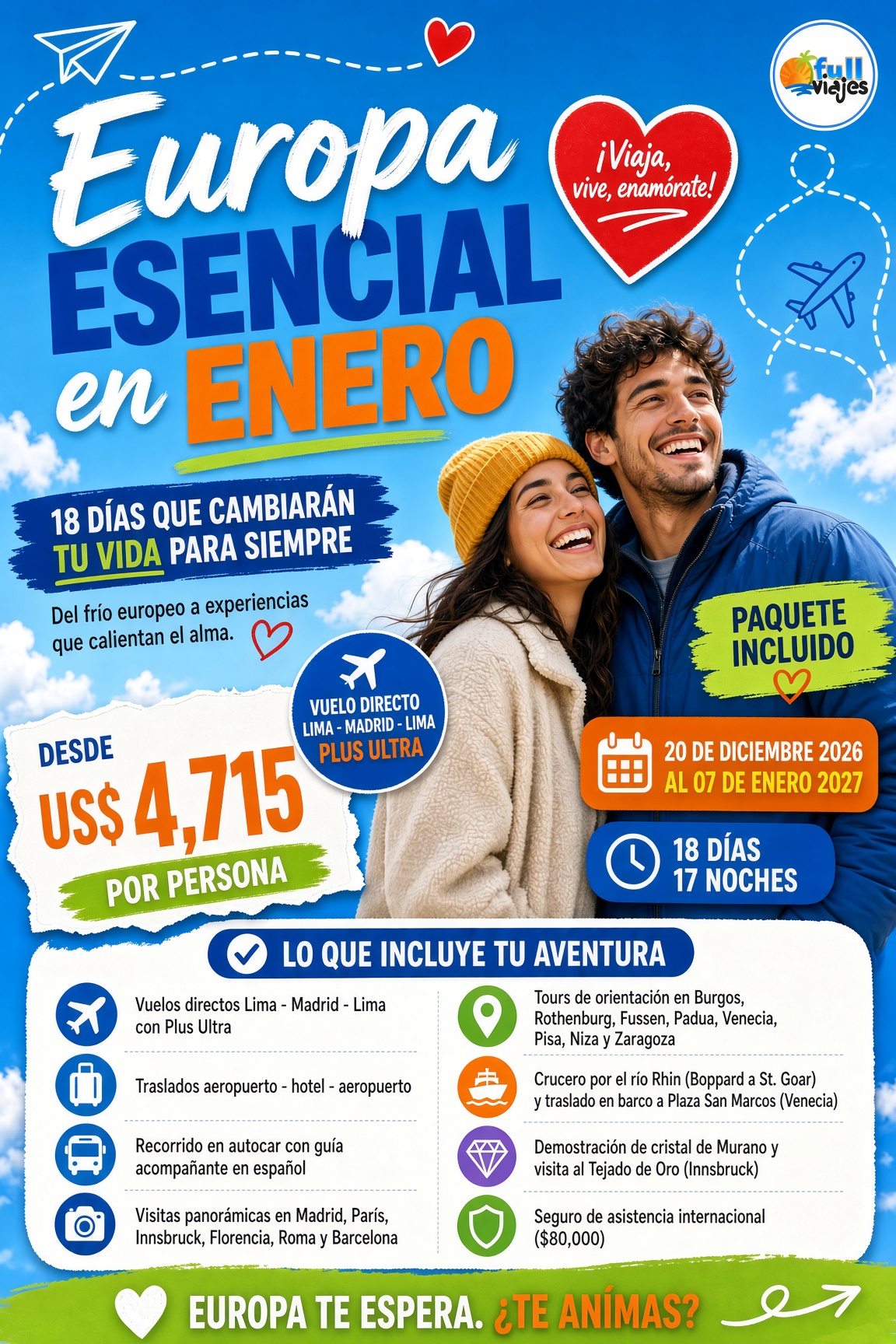 Europa grupal en Enero