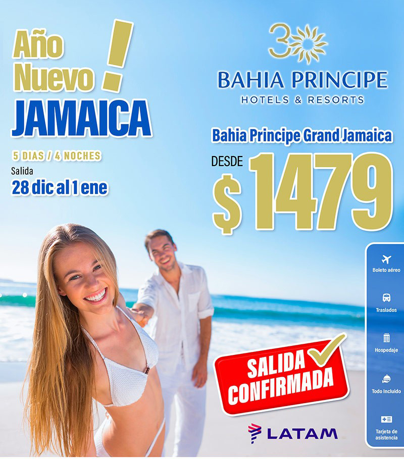 Recibe el año nuevo en Jamaica