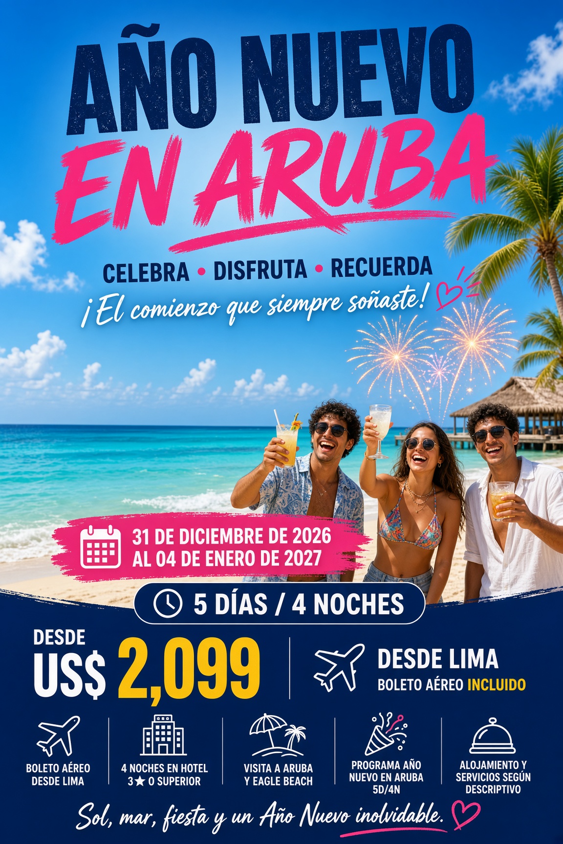 Fin de año 2027 en Aruba