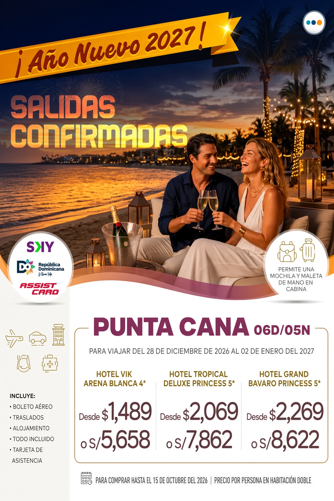 Escápate a Punta Cana en Año Nuevo 2027