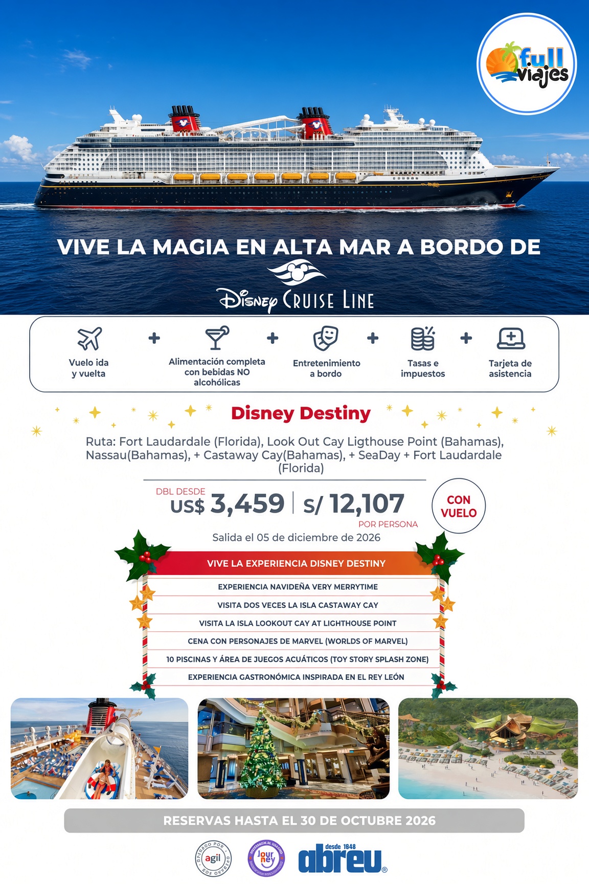 Vive la magia de Disney en Crucero