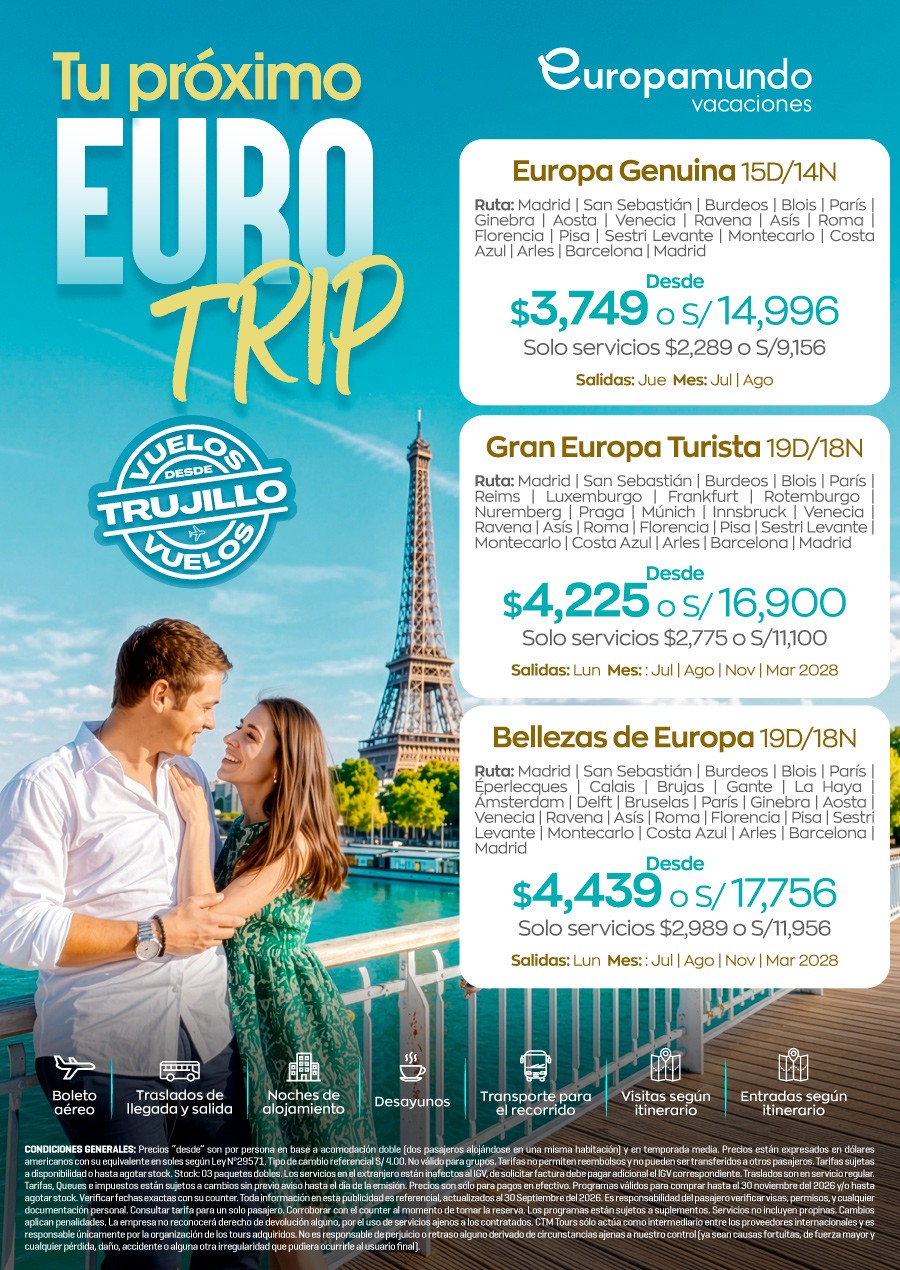 Tu próximo Eurotrip te espera