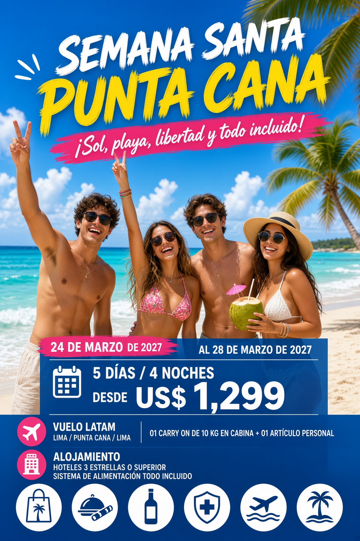 Recibe la Semana Santa 2027 en Punta Cana