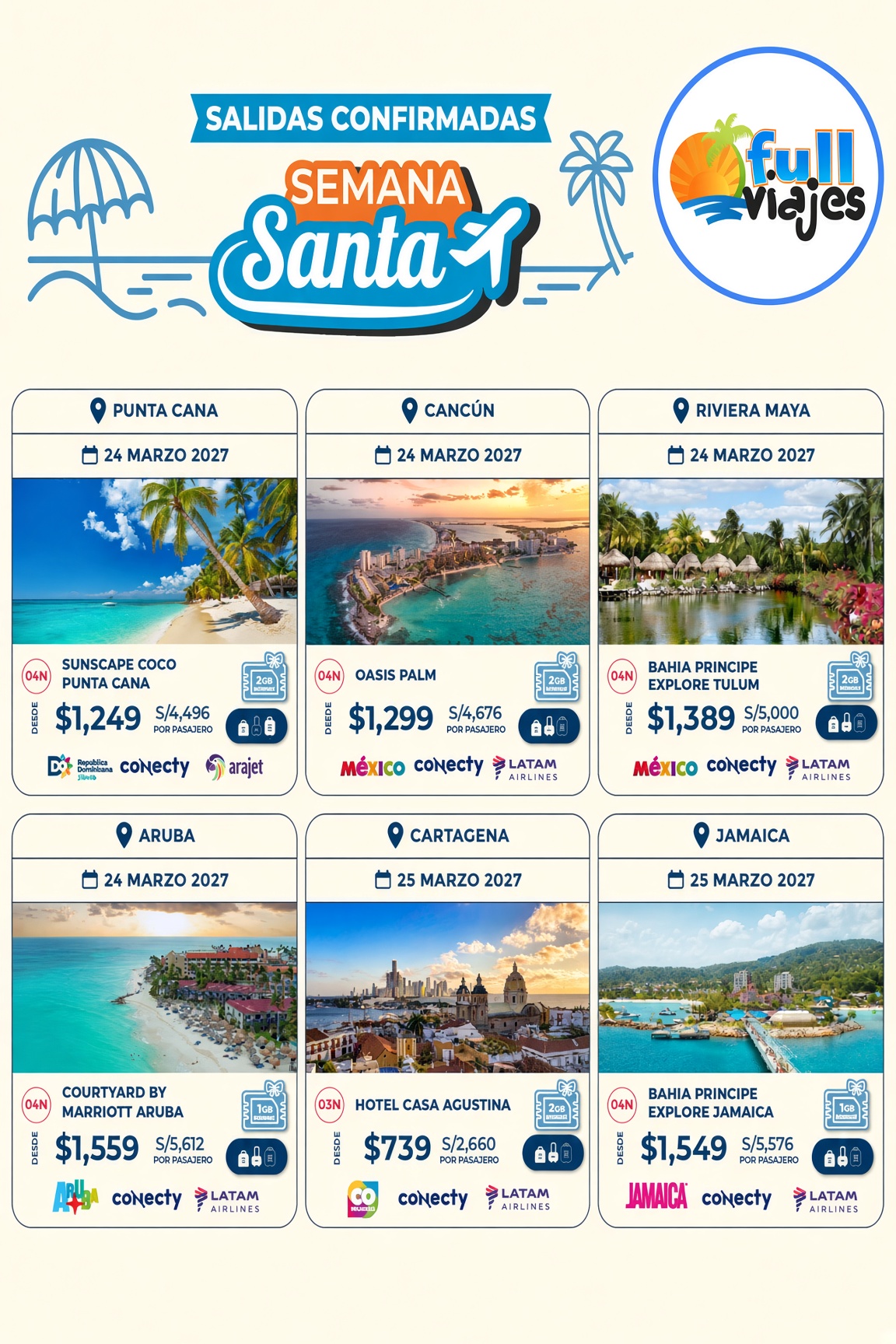 Sol, playa y diversión en Semana Santa 2027
