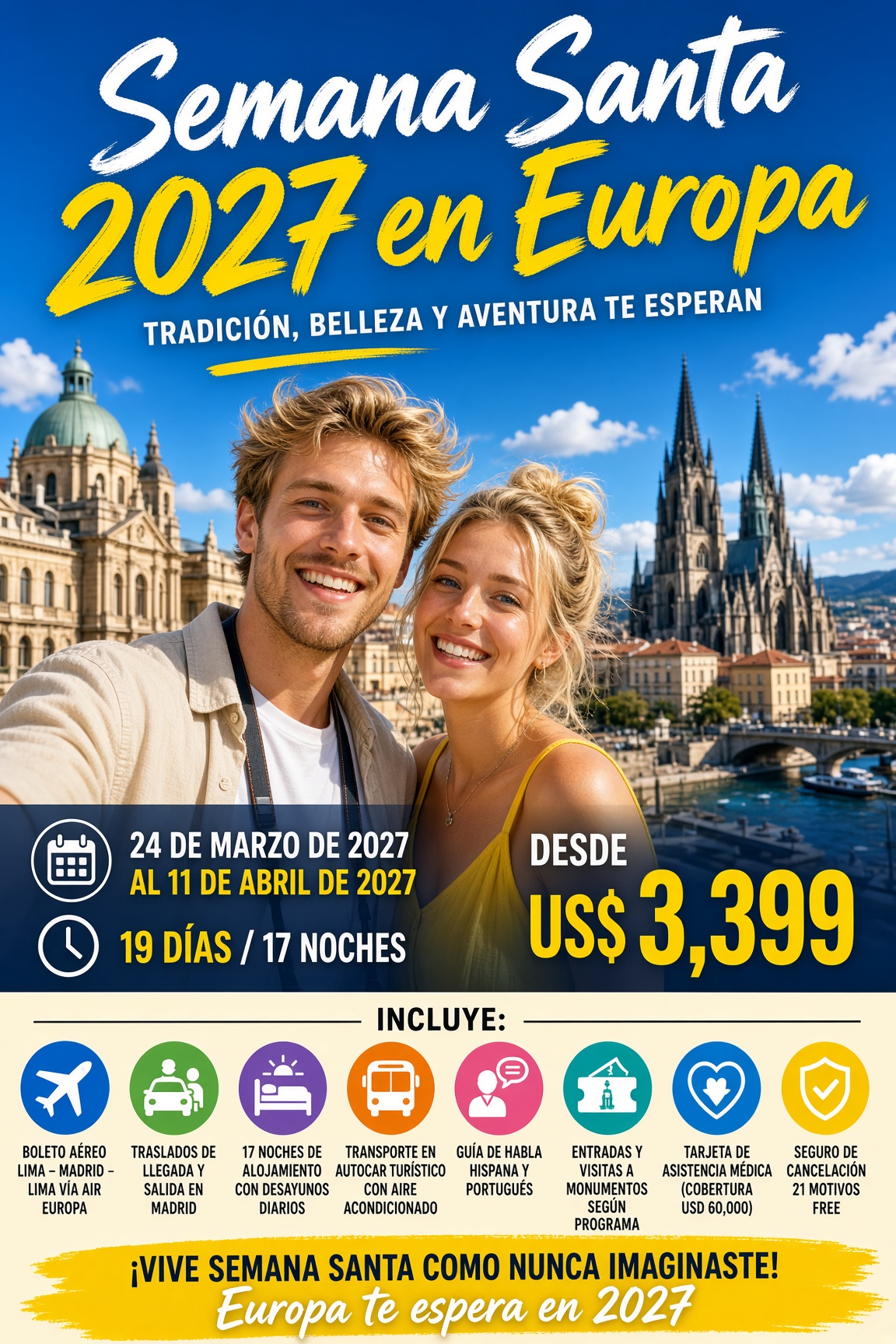 Europa en Semana Santa 2027
