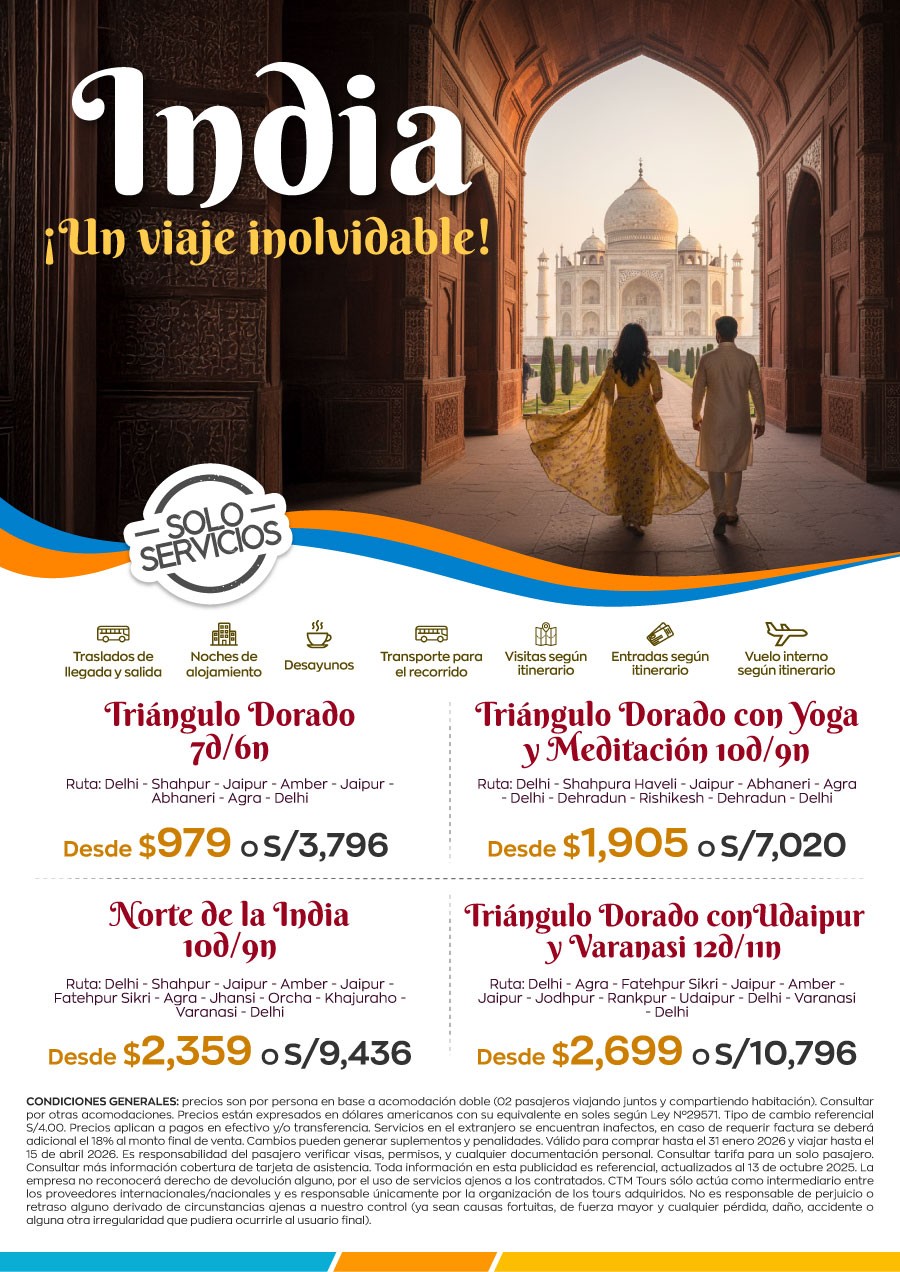 Paquetes turísticos a la India